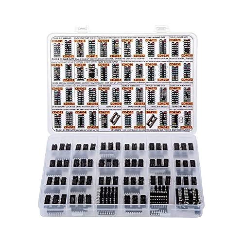 Big CMOS Logic 4000 4500 IC Series Assortment Box 46 Types, 120 pcs 40 40 40 40 40 40 4049UBE 40 40 40 45 45 4553