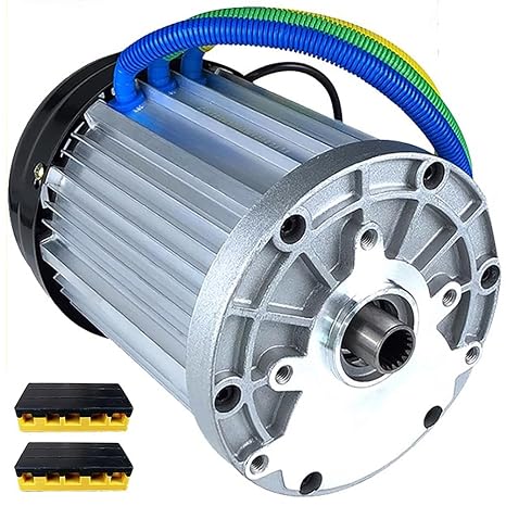 1800W-3000W Electric Motor DC Brushless Motor 60V/72V High Power Permanent Magnet Differential Motor with 5-Hole Junction Box for Electric Tricycle, Quadricycle,3000w72v,3600RPM