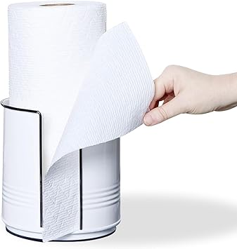 Paper Towel Holder Countertop, Farmhouse Paper Towel Holder Countertop, Ceramic Paper Towel Holder Farmhouse Rustic Decor for Kitchen Bathroom, Kitchen Paper Towel Holder with Non-Slip Base