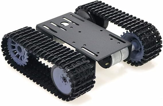 SmaringWing Professional DIY Tracking Robot Chassis Smart Tank Car Platform Kit with 2 High Torque DC Motors Caterpillar Robot Crawler Science Educational Model for Arduino Raspberry Pi STEAM