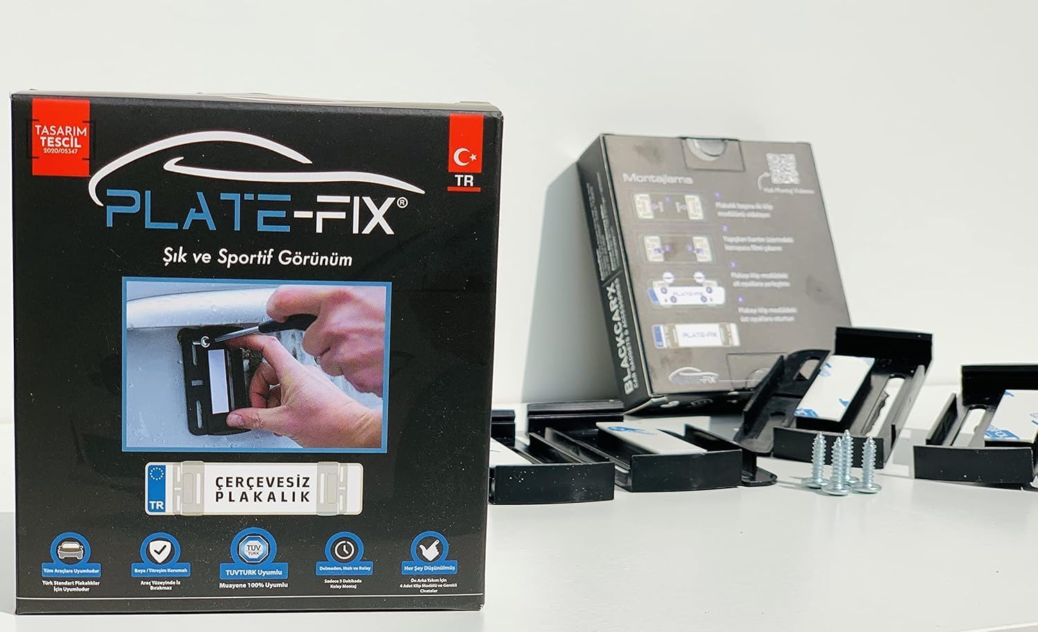 5665 Plate - Fix Çerçevesiz Plaka Tutucu Plakalık
