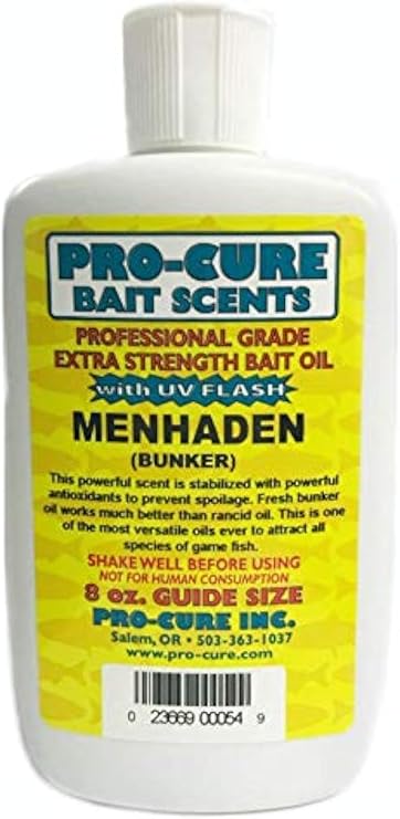 Pro-CureStabilized Menhaden Bait Oil, 8 Ounce