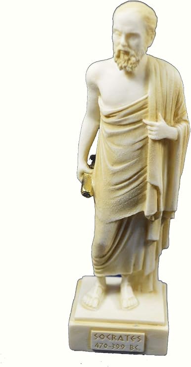 Estia Creations Socrates Sculpture Ancient Greek Philosopher Aged Statue