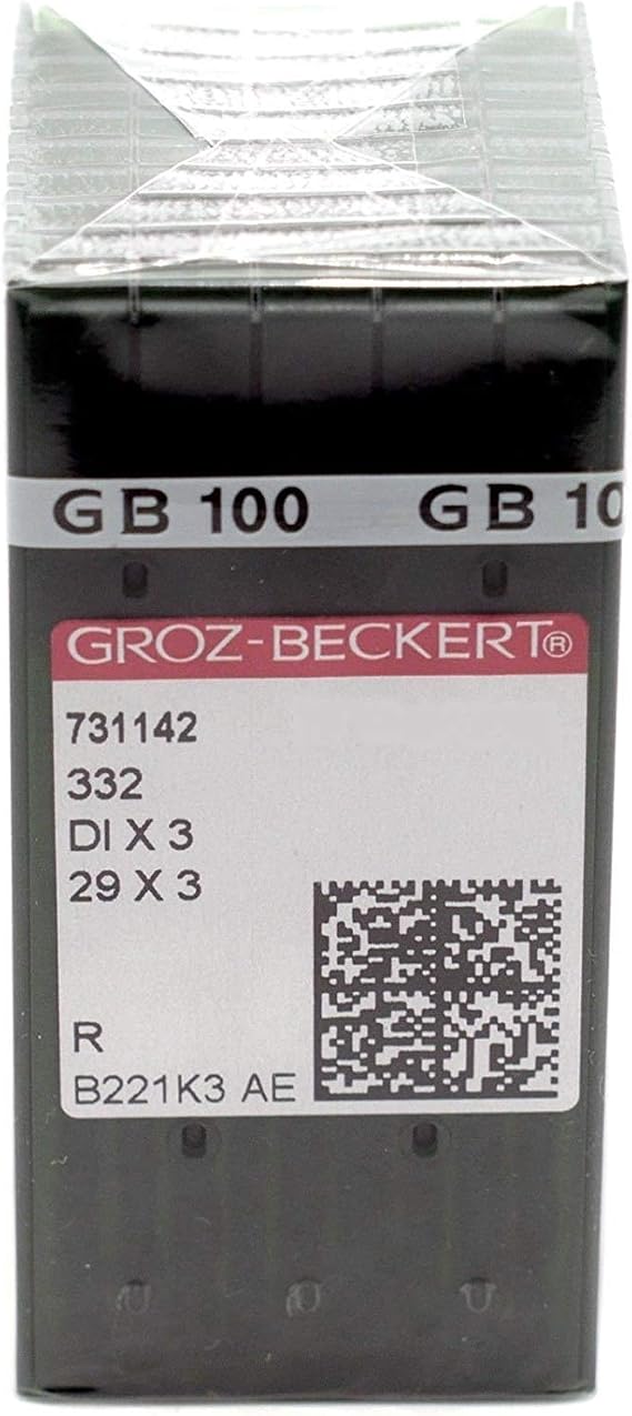 100 Groz Beckert 29X3 DIX3 332 Singer 29, 29-4, 29K, 29U Class Sewing Needles (Size 14 (Metric Size 90))