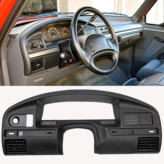 G-PLUS Dashboard Dash Panel Bezel Compatible with Ford F150 F250 F350 and Super Duty 1992-1997 WITH Gas Engine ONLY Dash Cover | Dash Cover Dash Panel Bezel
