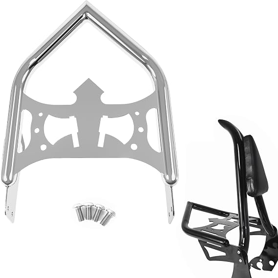 FT-DWJ-CH Custom Chrome Luggage Rack Luggage Support Shelf (Width 11.8")(Can't fit with Others)