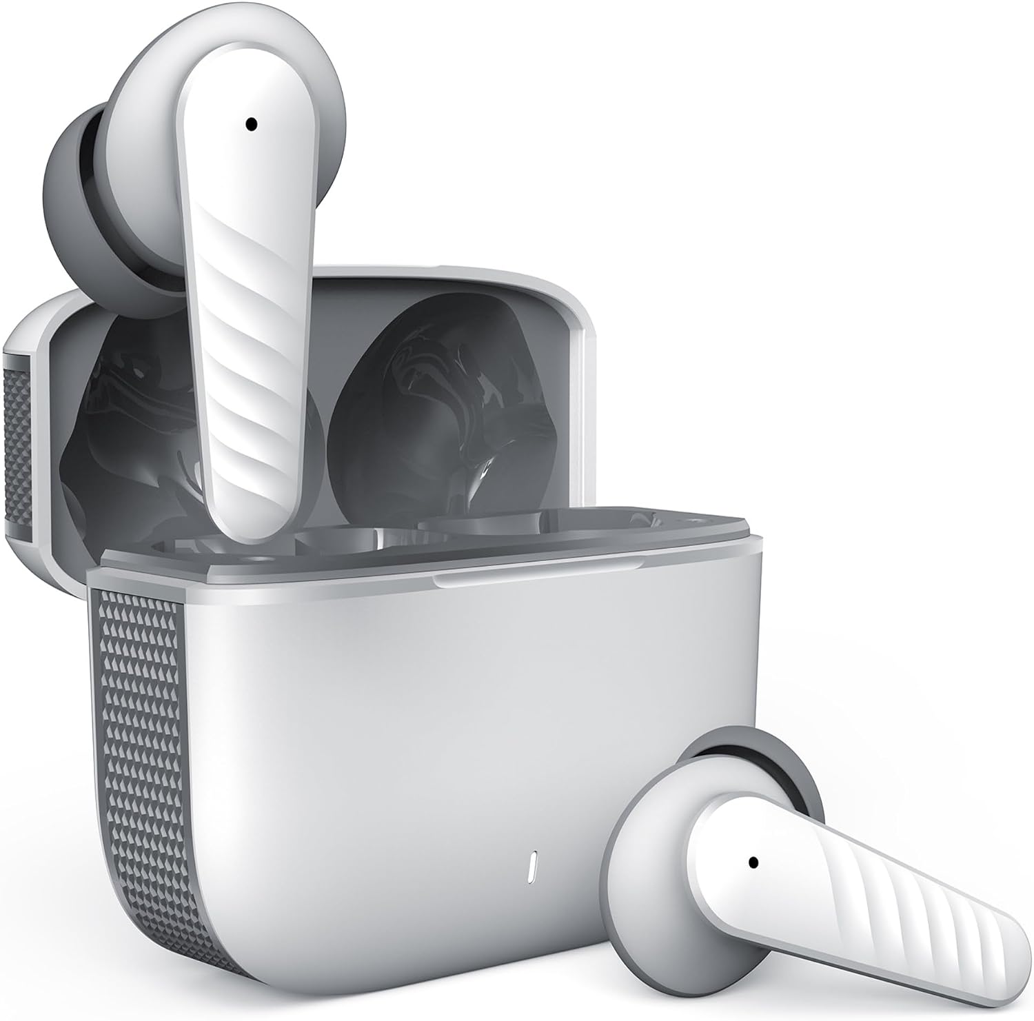Wireless Earbuds for Google Pixel pro, 8A, 7A, 7Pro, 6A, Bluetooth 5.3 Headphones with Deep Bass, 4 ENC Noise Cancelling Mic, Wireless Earphones 30H Playtime, USB-C - White