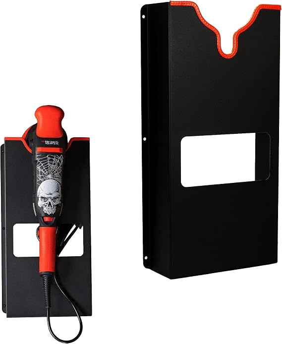 Maxshine Universal Machine Polisher Wall Holder Mounted Rack Organizer for Dual Action & Rotary Polishers Space-Saving Storage for Garage & Mobile Detailing Setup (Logo)