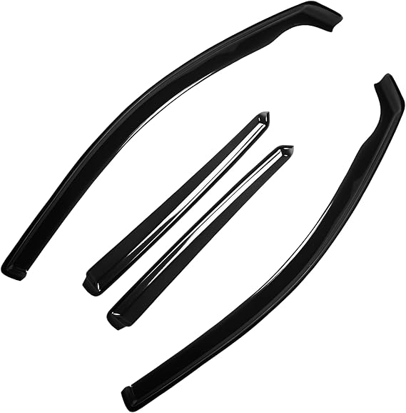 In-Channel Wind Deflector for Audi A3/S3 MK3 13-19 5 Door Sportback Window Visors Sun Rain Guard Vent Weather Shields, Smoke, 4Pcs