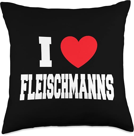 I Love Fleischmanns Throw Pillow