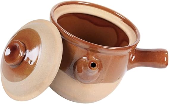 Ceramic casserole， Casserole Clay Cooking Pot Retro Skillet Decoction Pot Pottery Clay Pot Casserole with Lid Ancient Cookware for Soup