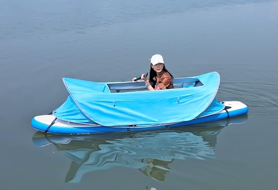 Jagahaha Stand Up Paddle Tent Floating SUP Shade for Adults, Beach & Water Camping, Pop-Up Design with 4 Quick Release Straps, 50+ UV Protection, Storage Bag