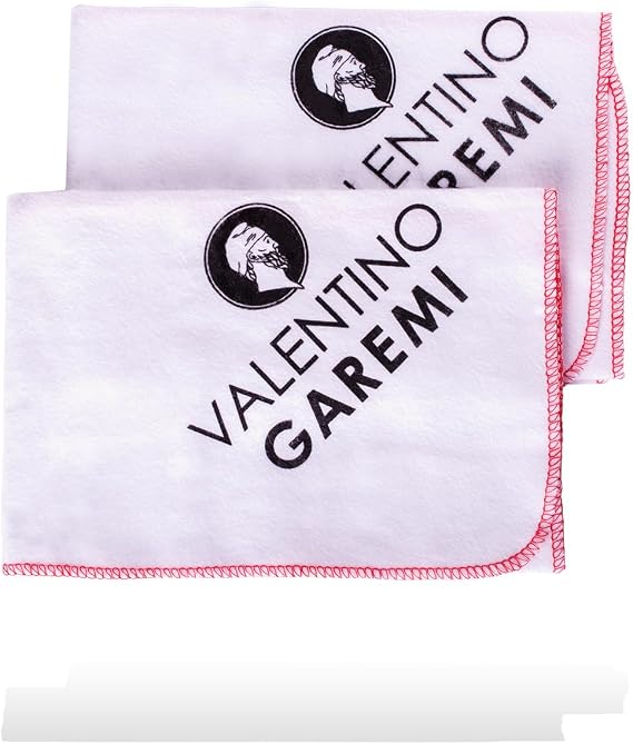 Cotton Polishing Cloth Set (2 Pack) Dual-Sided Soft & Coarse Cleaning Cloth for Shoes, Leather Care & Buffing 17 x 17 Reusable Cotton Rags