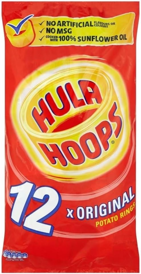 KP Hula Hoops Original Snacks 12 X 25G