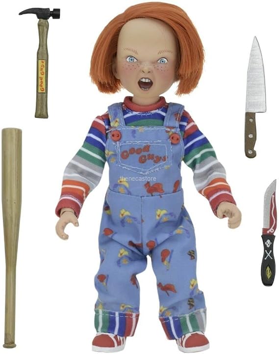 CHILD'S PLAY NECA RETRO CLOTHED DOLL CHUCKY 6-Inch Retro Action Doll 2017 Horror Movie Figure Goods
