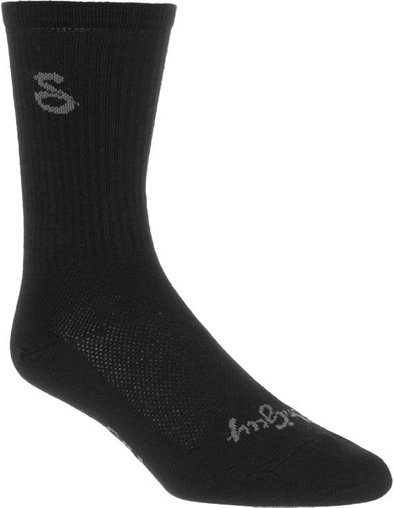 SockGuy, Men's Wool Socks - Small/Medium, Tall Black
