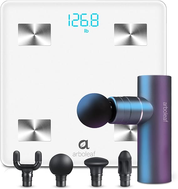arboleaf Digital Scale and Mini Massage Gun