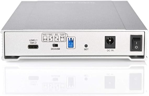 Oyen Digital 10TB MiniPro RAID V3 USB 3.1 Type-C Portable Dual Hard Drive