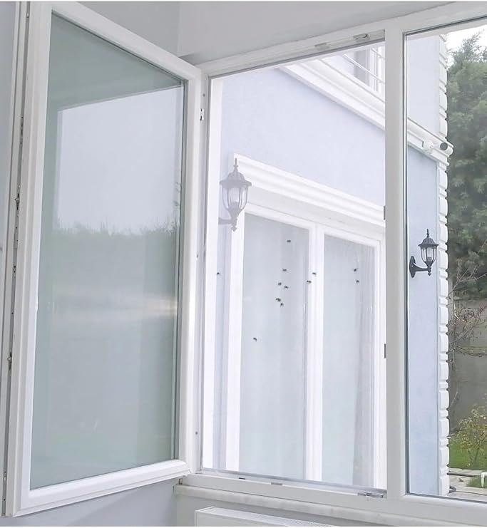 Pencere Sinekliği, Tek Kanat Beyaz Tül Sineklik, Sivrisinek Ağı, Sinek Böcek Tutucu, Aparatlı Cam Sinek Teli, Kolay Montaj 75 CM