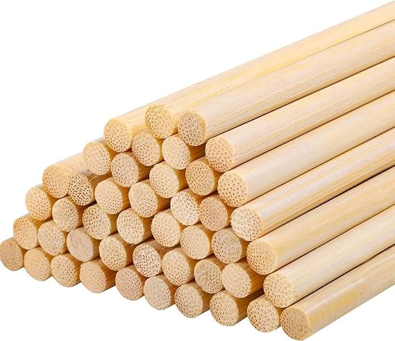 Wooden Bamboo Model Potato Frying Stick Garbage Skewer - Size: 35 Cm./ Width: 5 mm. - 1 Package of 100 Pieces