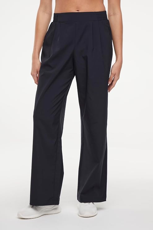 Zobha Women's 31" Lottie Wide Leg Relaxed Fit Active Pants