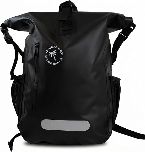 Ho Stevie! 25L Waterproof Surf Backpack - Built For Adventure - Roll Top Closure Keeps Your Gear Dry In Bag