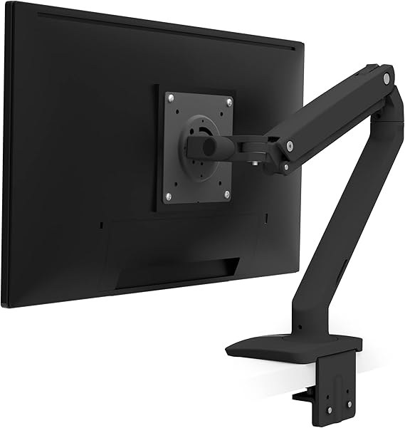 Ergotron MXV Single Monitor Arm, VESA Desk Mount for Monitors Up to 34 Inches, 7 to 20 lbs Matte Black