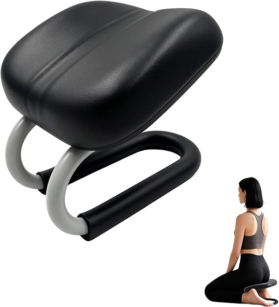 Meditation Bench & Prayer Kneeling Meditation Stool, Adjustable Height Meditation Chair, Prayer Bench with Cushion for Home Worship, Studio Portable Non-Slip Yoga Stool and Quiet Reflection.
