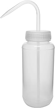 EISCO 500mL Wash Bottle - Wide Mouth - Vented Cap - LDPE - Translucent - Unlabeled - Squeeze Rinse Bottle