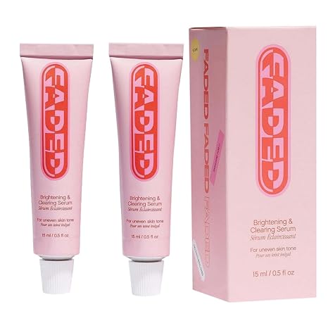 Faded Brightening and Cleansing Serum Brightening and Cleansing Serum for Dark Spots and Discolourations Reduces Discolouration Post-Blemish Marks Scars and Stains