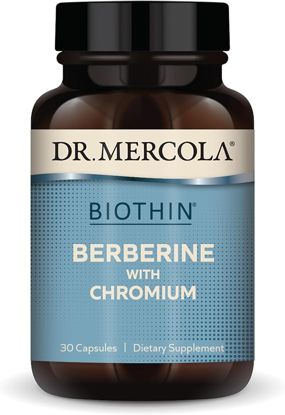 Dr. Mercola Biothin Berberine with Chromium, 30 Capsules (30 Servings)