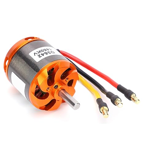 High Efficiency D3542 Brushless Motor RC Aircraft Replacement Accessory with Stable Operation and Low Noise for RC Fixed Wing Aircraft, for RC Hobbyists (1450KV)
