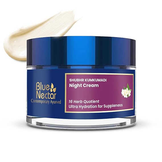 Blue Nectar Kumkumadi Face Oil Night Cream Face Moisturizer for Women