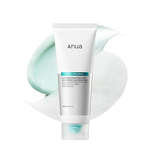 Anua PDRN Hyaluronic Acid Moisturizing Cleansing Foam, 5.07 fl oz