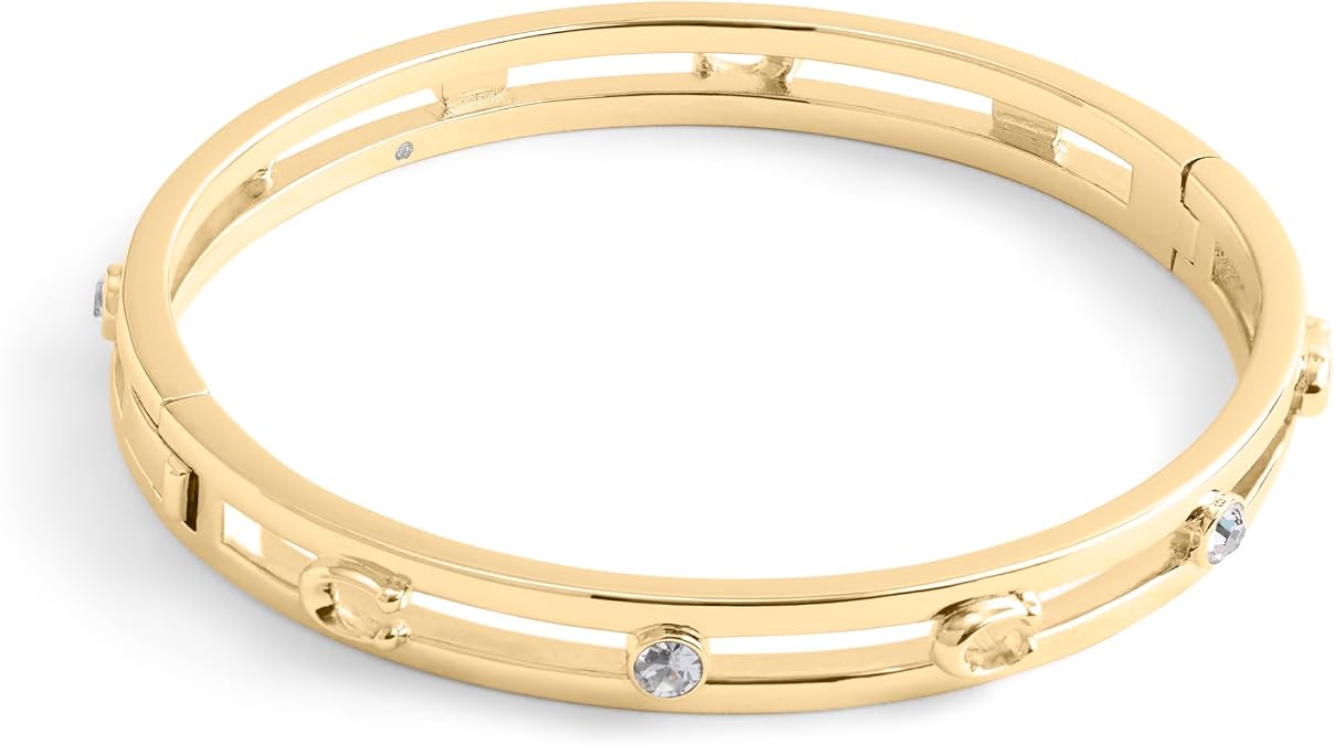 Coach Women's Signature C Open Bangle Bracelet