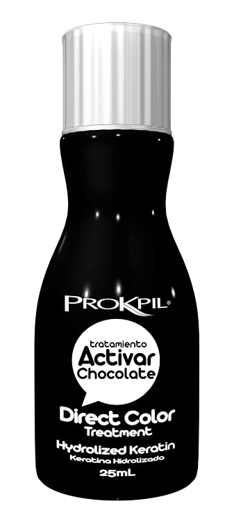 Prokpil Activar Direct Color Treatmet Hydrolized Keratin | Tratamiento De Color Directo Liquido Concentrado 0.9oz-25ml (Chocolate)
