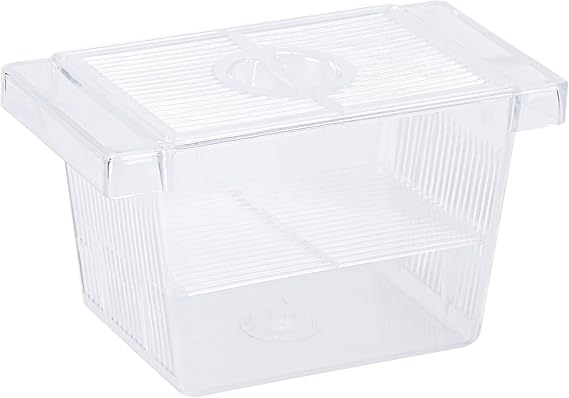 Aquarium Fish Breeder Box, Transparent Fish Breeder Tanks, Baby Fish Breeder Box with 2 Suction Cups, Partitioned Fish Hatching Box, Breeder Box for Fish Tank, Small