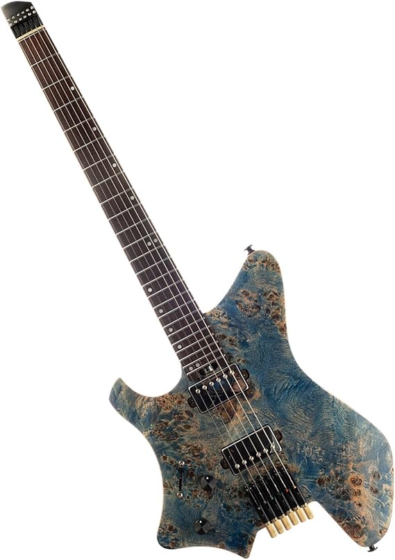 Headless Electric Guitar Rosewood Fingerboard Maple Neck Left Handed Type Guitars Headless Electric Guitar Kit (Color : 03)