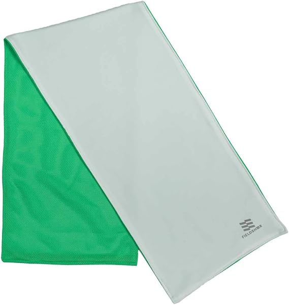 Fieldsheer Cooling Towel with Evaporative Cool Technology, Cools Instantly When Wet, UPF50+ Protection, Cool Towel for Sports, 31 x 7.8 - Emerald