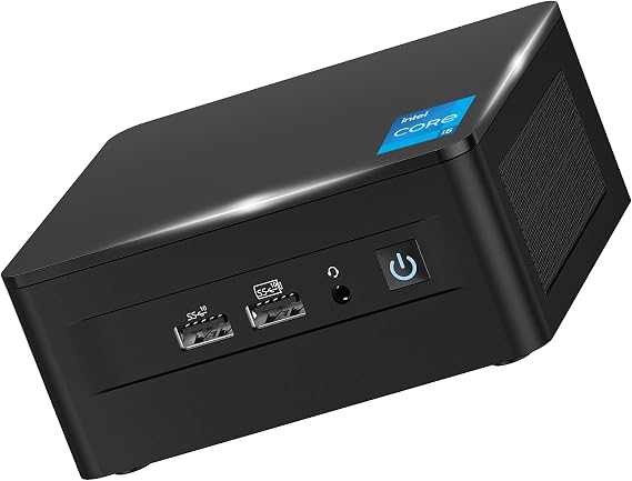 Intel NUC 12 Pro for ASUS, Business NUC Intel Core i5-1240P (12C/16T, Up to 4.4GHz), 16GB DDR4 RAM 256GB PCIe 4.0 NVMe SSD Mini PC, 8K/HDR/4K 4 Display/WiFi 6E/BT5.3/Quiet/Windows 11 Pro