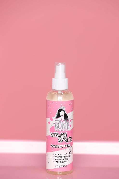 She Is Bomb Styling Spritz, Maximum Hold Hair Spray, Fast Drying, 8 fl oz