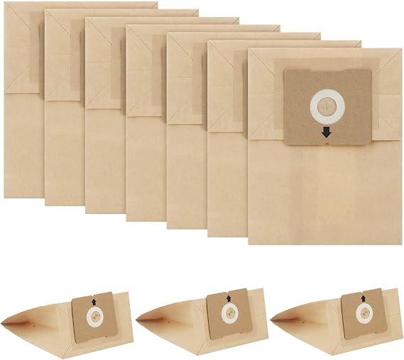 10 Pack 4122 Vacuum Bags Replacement Compatible with Bissell Zing Canister Vacuum Models 4122, 2154, 2154A, 2154W, 2154C, 4122D, 1668, 1668C, 1668W, 1608 Fits Part #2138425, 213-8425