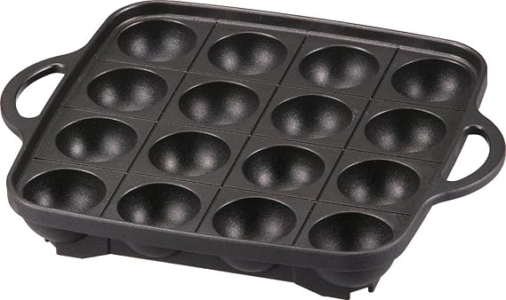 Iwatani Takoyaki Grill Pan , Medium, Black