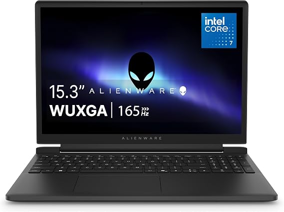 Alienware 15 Gaming Laptop DA15260-15.3-inch WUXGA (1920 x 1200) 165HZ, Intel® Core 7 processor (Series 2) 240H, 16GB DDR5 RAM, 512GB SSD, NVIDIA GeForce RTX 5050 Graphics, Windows 11 Home