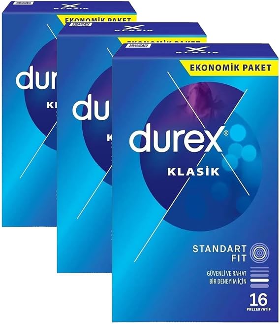 Durex Klasik 16 Prezervatif (3 paketi)