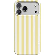 Casely iPhone 17 Pro Max Case | Butter Yellow Stripes | Sunday Best | Compatible with MagSafe | Classic Ultra Slim Design