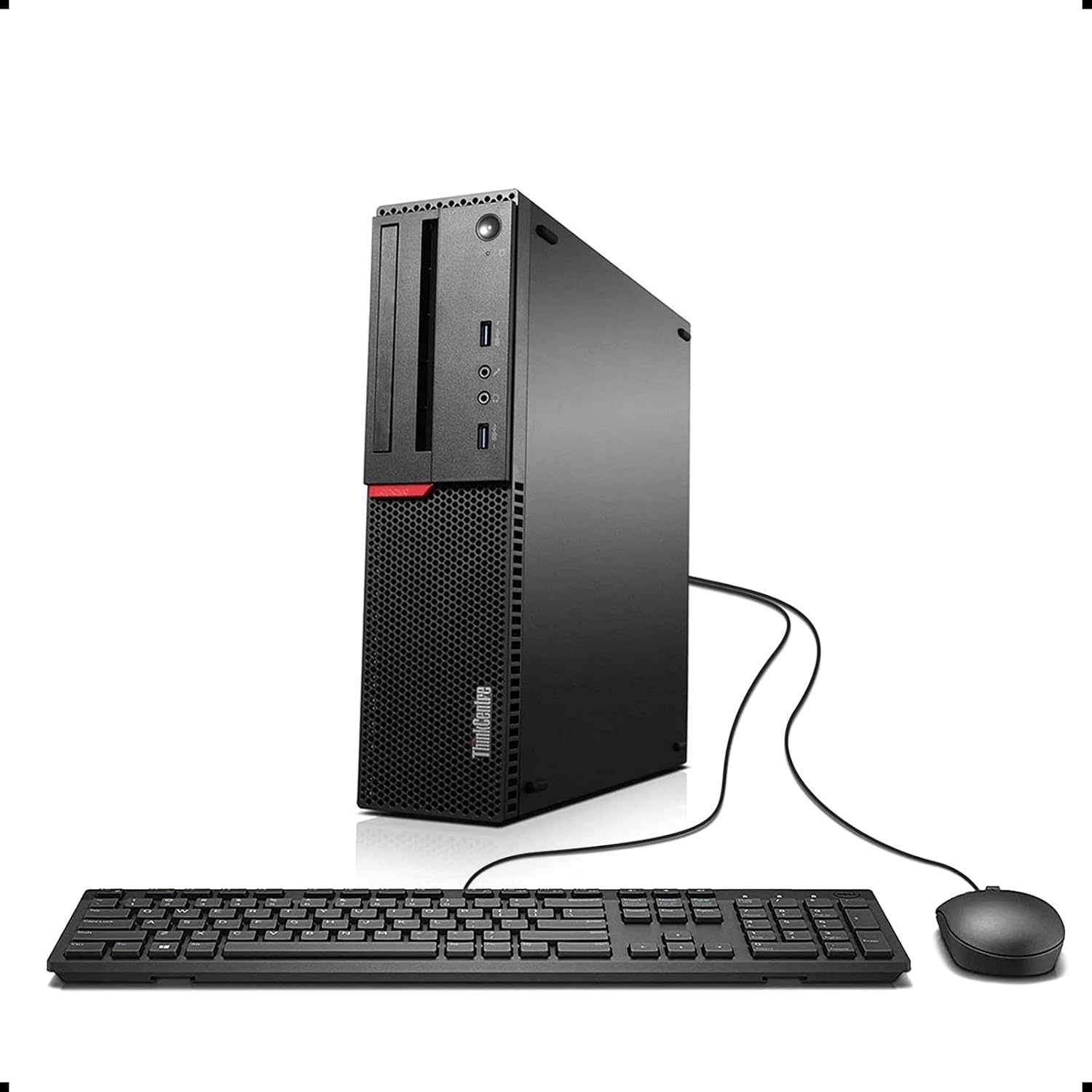 Lenovo THINKCENTRE M700 SFF Business PC, Intel Quad i7-6700 up to 4.0GHz, 16G DDR4, 500G, DVDRW, WiFi, BT 4.0, VGA, DP, Windows 10 64 Bit-Multi Language Supports EnglishFrenchSpanishRenewed