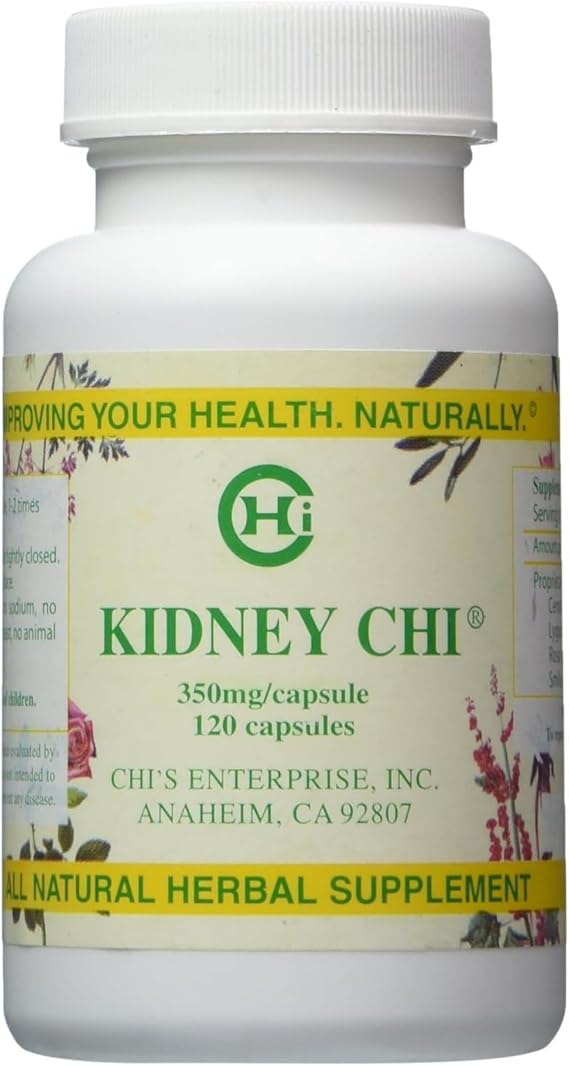 Kidney Chi 120 Capsules Herbal Supplement by Chi Traditional Plant-Based Formula Supports Wellness 120 Veggie Capsules