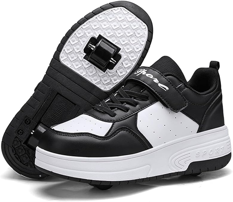Roller Skate Shoes for Girls&Boys, Trainers Skating with Retractable Wheels-Stylish for Kids, Enhanced Safety Roller Sneakers - Perfect for Party, Birthday, Easter, Christmas