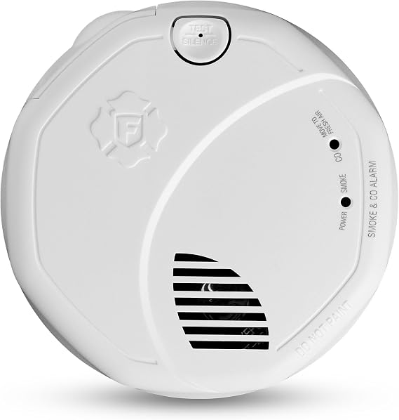 First Alert Battery Combination Smoke & Carbon Monoxide Alarm with Voice | SMCO500V - Interconnected Alarm works with compatiable alarms, when one sounds, they all sound